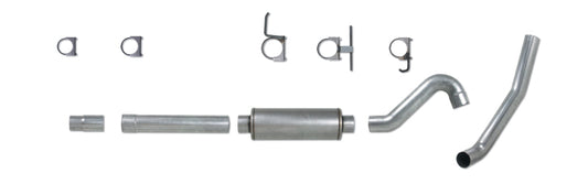 Diamond Eye Performance Catback exhaust for 2003-2006 Ford 6.0L Excursion, single AL design, showing polished metal pipes and exhaust tips.