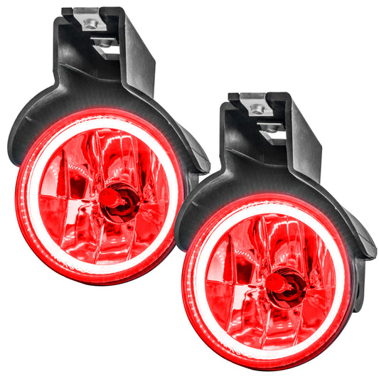 Oracle Lighting LED Halo Fog Lights for 97-00 Dodge Durango in red, pre-assembled with bright LED halos and durable fog light housing