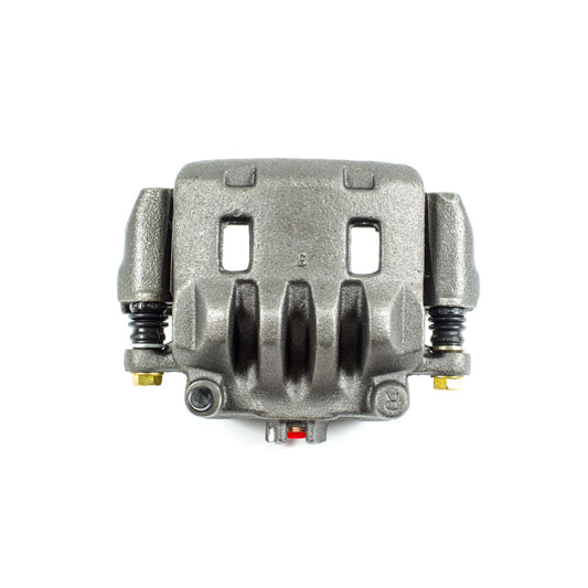 PowerStop OE front right brake caliper with bracket for 2005-2006 Saab 9-2X, automotive brake component, detailed view