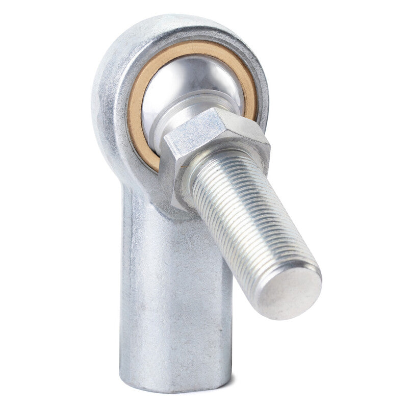 QA1 V Series 3-Piece Female Rod End with M10x1.5 stud, 10mm bore, carbon steel, right-hand tie rod component