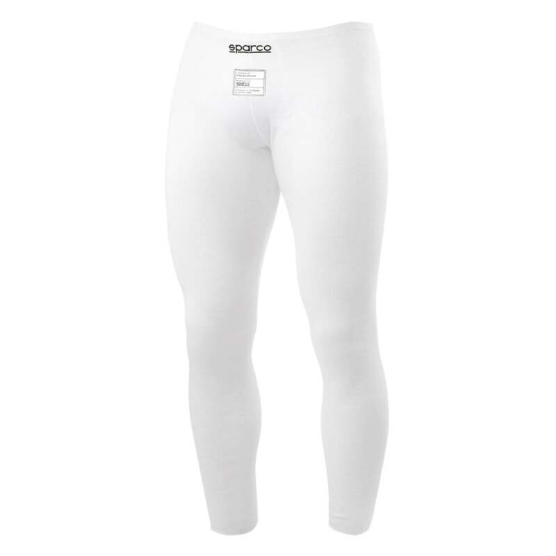 White Sparco RW4 MED underpant pants with the Sparco logo, made of comfortable fabric, designed for racing or active wear.