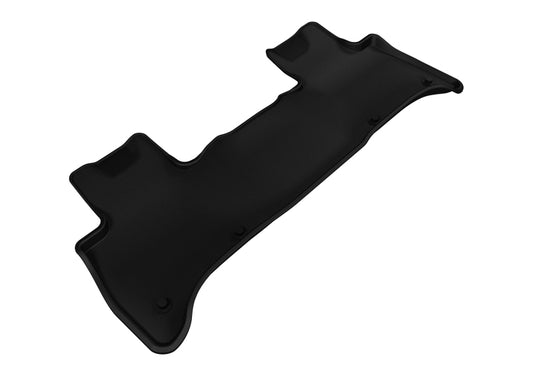 Black 3D MAXpider rubber floor mats for second row of 2014-2020 Land Rover Range Rover Sport, designed for durability and fit.