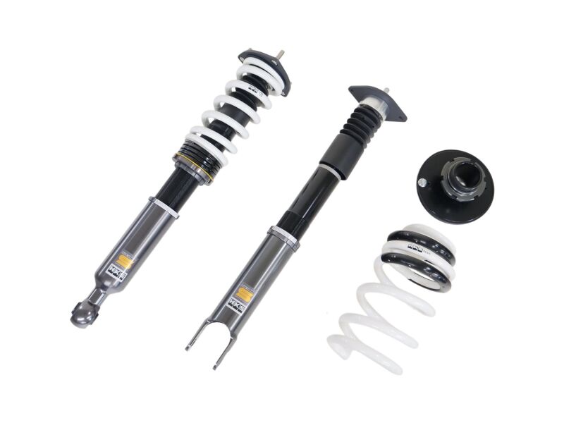 HKS Hipermax S RZ34 coilover suspension kit with adjustable shocks and springs for improved car handling and ride quality.