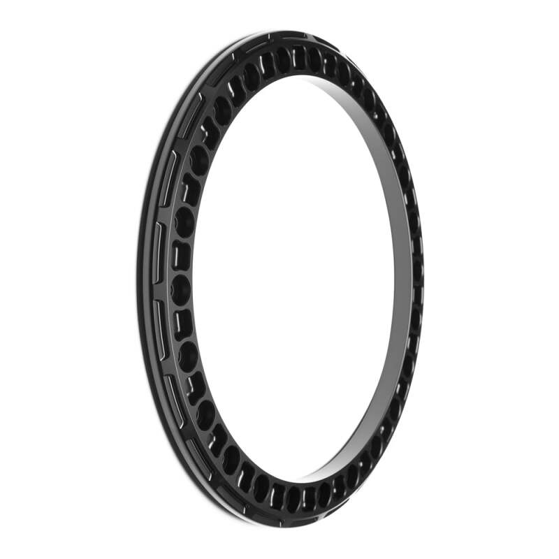 Matte black Method Beadlock Ring for 17-inch forged wheels, Style 5, designed for Method Wheels vehicle accessories.