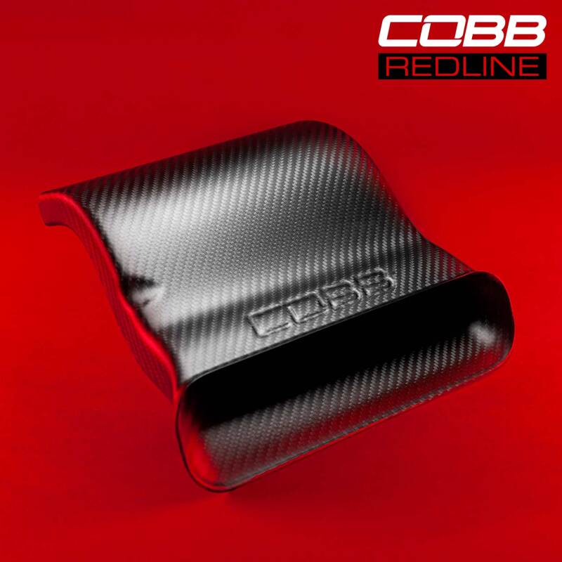 COBB Redline Carbon Intake Grill Scoop for Subaru 22-25, matte finish, cold air intake component with aerodynamic design