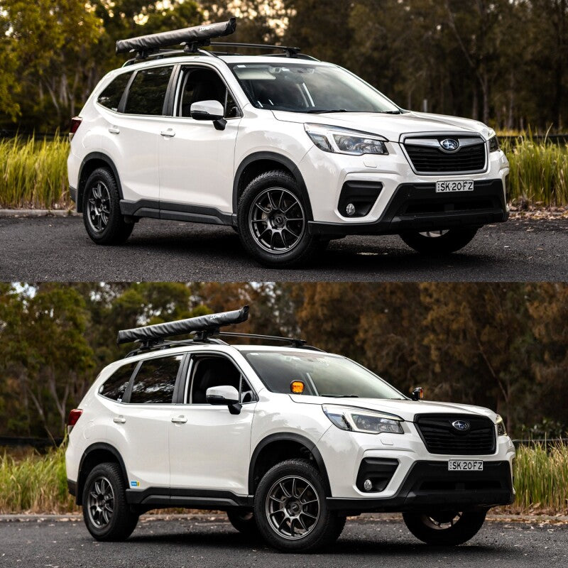 Bilstein B8 TerraSport lift kit shocks and struts for Subaru Forester 2019-2021 with 1.5-inch front and 1.6-inch rear lift.