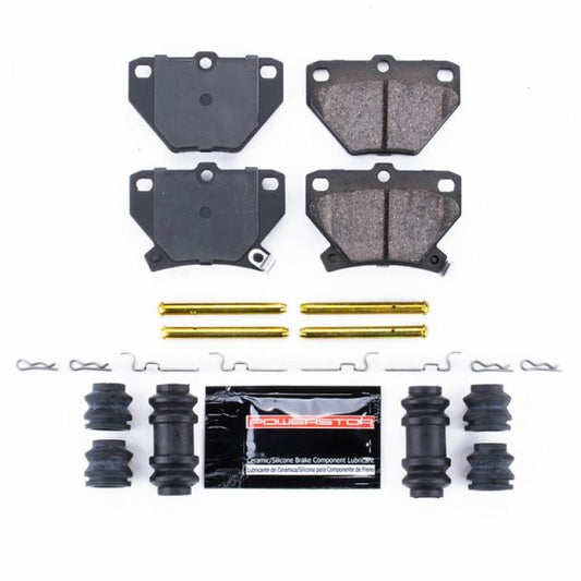 PowerStop Z23 Evolution Sport brake pads for rear of 2003-2006 Pontiac Vibe, with hardware included, performance brake replacement