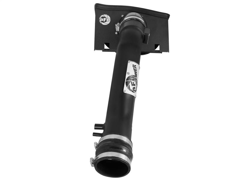 aFe MagnumFORCE Stage-2 PRO 5R cold air intake system installed in a 2011-2014 Ford F-150 V6 3.7L engine bay.
