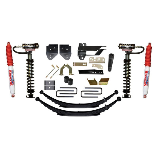 Skyjacker 6-inch coilover suspension system for 2017 Ford F250 and F350 4WD trucks, showing the coilover components.