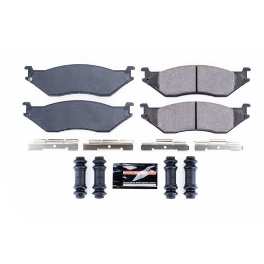 PowerStop Z23 Evolution Sport brake pads for 2002 Ford E-550 Super Duty, front or rear with hardware, performance brake replacement