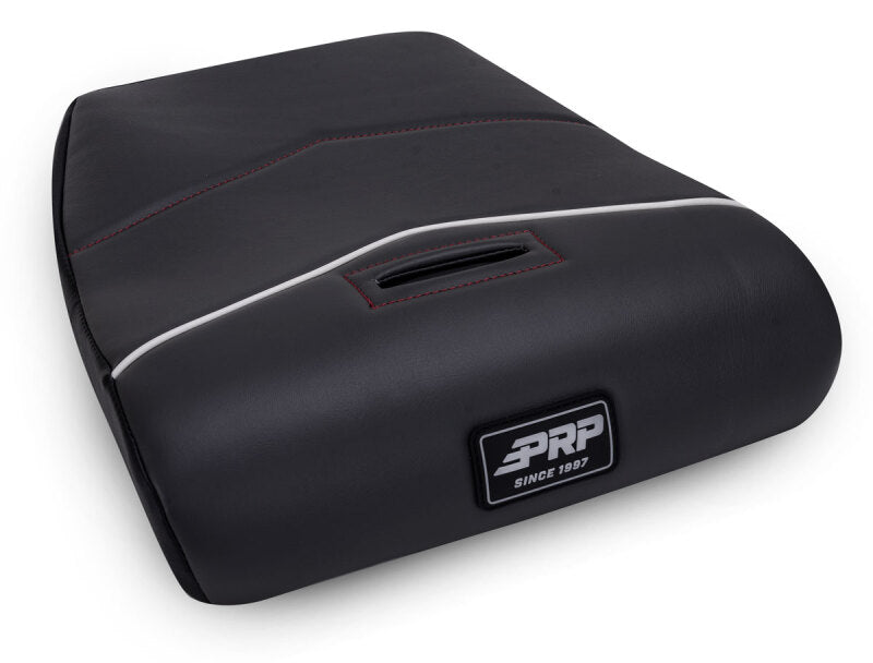 Pair of PRP Polaris General GT3 suspension seats in black and gray with harness openings and padded support for off-road riding.