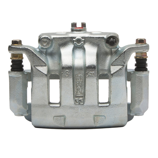 Silver zinc coated DFC OE front brake caliper for Nissan Frontier 2000-2004, premium caliper for reliable stopping power.