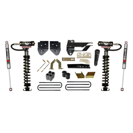 Skyjacker 6-inch coilover suspension kit for 2017 Ford F250 4WD, showing the coilover components and mounting hardware.