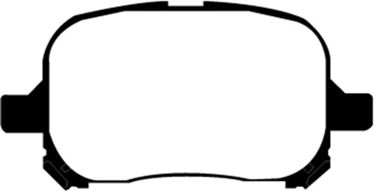 EBC Redstuff front brake pads for Lexus ES300 97-99, high-performance brake pads with red friction material for improved stopping power.