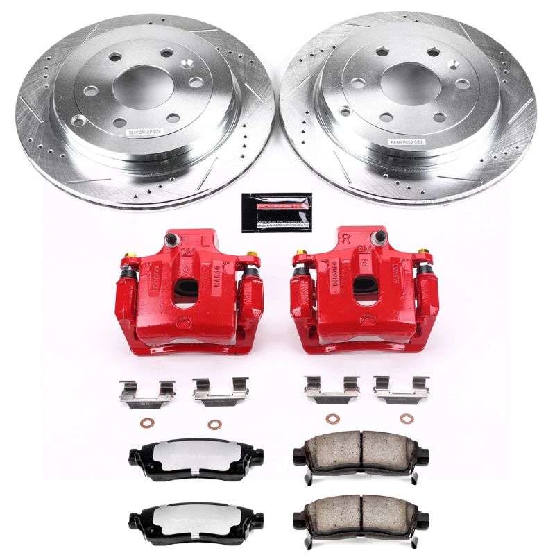 PowerStop rear Z36 Truck & Tow brake kit with calipers for Buick Enclave 2008-2017, performance brake upgrade with durable components