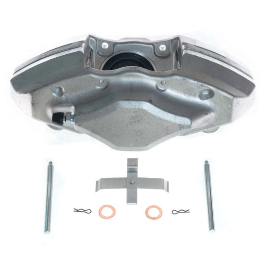 PowerStop rear left OE brake caliper for 2008-2014 Subaru Impreza, showing the black caliper with mounting details