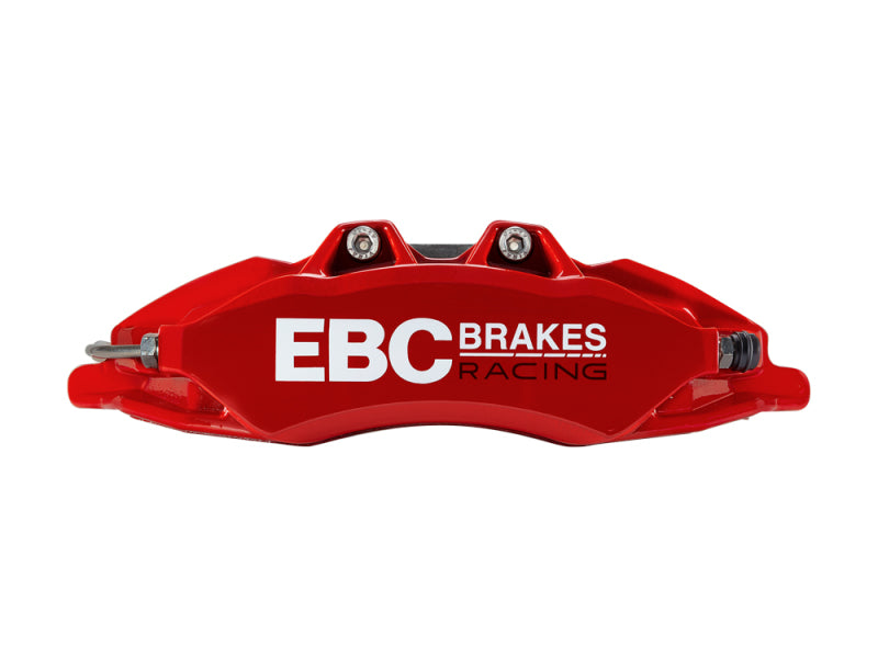 EBC Racing Red Apollo-6 big brake kit with 380mm rotors and calipers for 2017-2021 Honda Civic Type-R FK8 front suspension