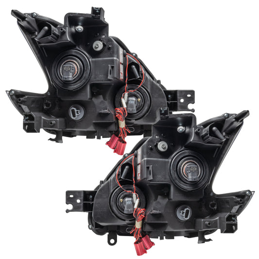 Oracle Nissan Maxima 2009-2013 SMD headlights with chrome housing and white LED accents, non-HID vehicle lighting upgrade
