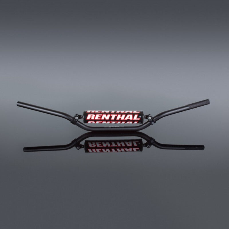 Renthal 110cc Playbike 7/8 handlebar in black, lightweight mini handlebar designed for small motocross bikes.