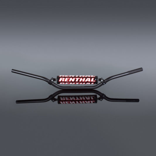 Renthal 110cc Playbike 7/8 handlebar in black, lightweight mini handlebar designed for small motocross bikes.