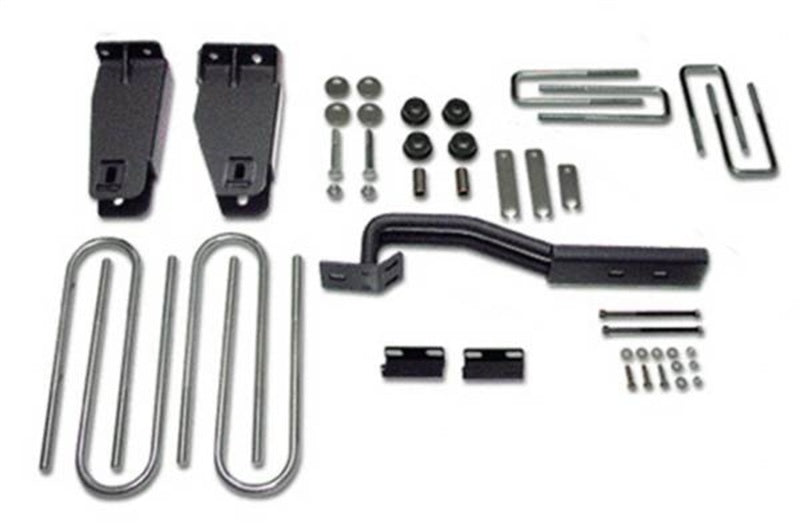 Tuff Country 80-96 Ford F-250 6-inch lift kit components including control arms and shocks for off-road suspension upgrade