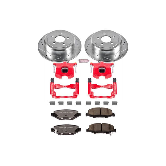 PowerStop rear Z36 brake kit for Dodge Nitro 2007-2011, including calipers and performance brake components.