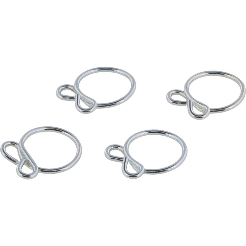 All Balls Racing hose clamps, 13.5mm size, set of 4, designed for secure hose connections in automotive or motorcycle applications.