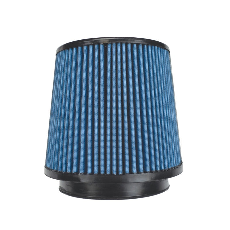 Injen NanoWeb dry air filter with 6-inch base diameter, 8.5-inch height, and 7-inch top OD, designed for engine air intake.