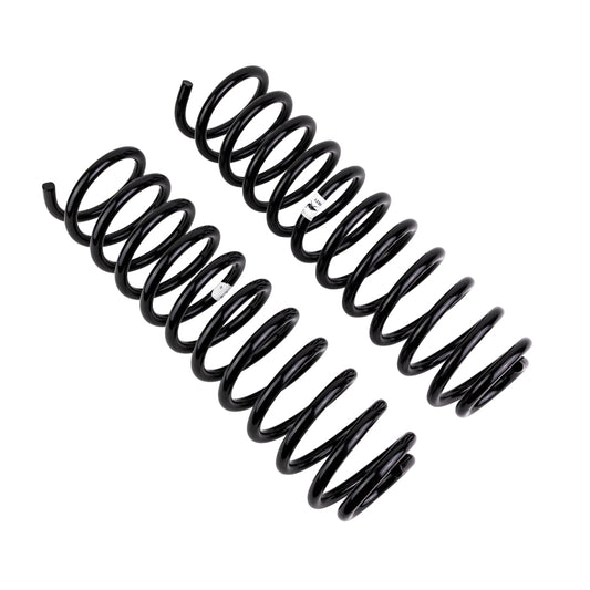 Old Man Emu front coilover coil spring for Grand ZJ 6, sturdy suspension component, black coil spring with metal coils.