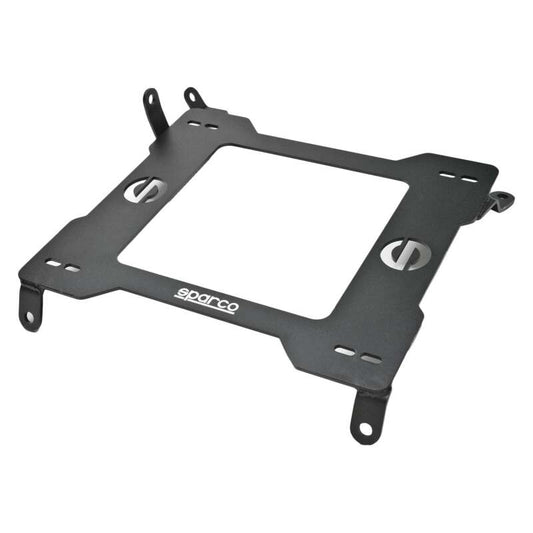 SPARCO 600 Base Can-Am Maverick X3 2DR right seat bracket frame showing mounting points and metal construction.