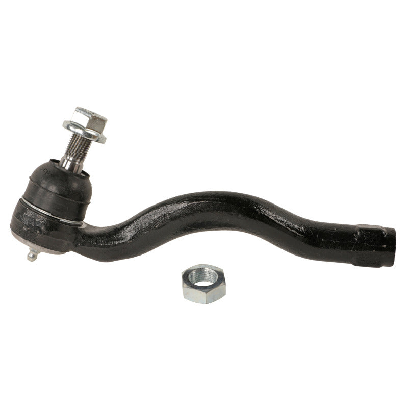 Moog front left outer tie rod for Dodge Durango 2011-2015, visible with metal rod and rubber boot in the image.