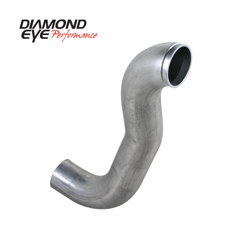 Diamond Eye Performance 4-inch downpipe with HX40 flange for Dodge 5.9L 2500/3500 89-93 4x4 trucks, showing the flange and pipe details.