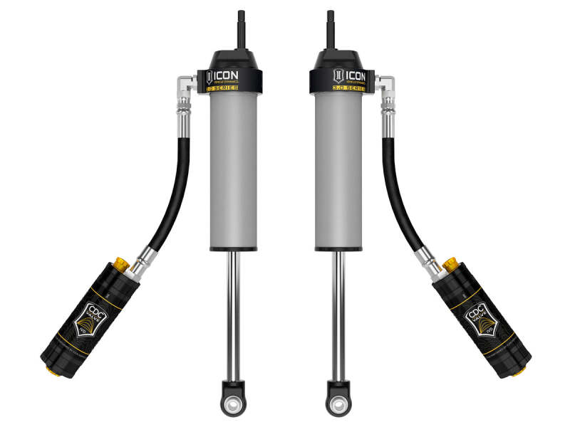 ICON 05-26 Ford F-250/350 SD 4WD 3.0 Series VS RR CDCV front coilover pair with adjustable height and coilover suspension system.