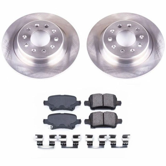 PowerStop rear Autospecialty brake kit for 2017-2019 Buick LaCrosse, includes brake rotors and pads for OE replacement.