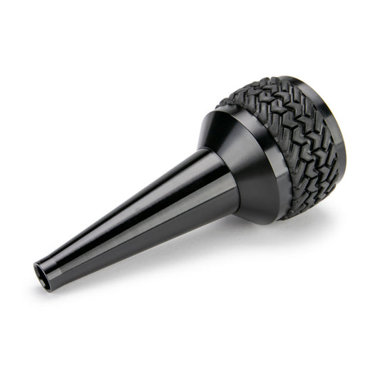 Black DV8 Offroad automatic shift knob for Jeep JK 2011-2018, featuring a durable design and ergonomic grip for easy shifting.