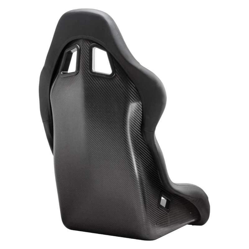 Sparco EVO Perforated Carbon Black race seat with ergonomic design and black perforated upholstery for racing cars.