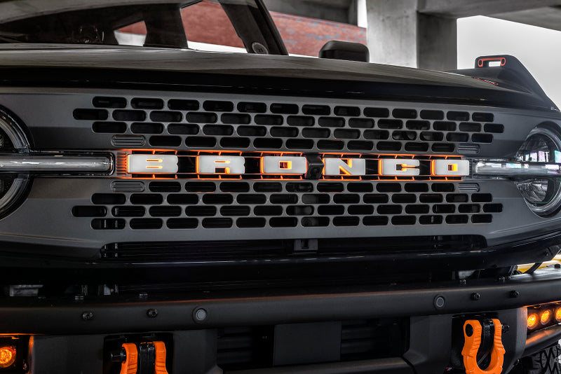 Oracle Lighting illuminated LED letter badge with matte white surface finish, designed as a stylish light accessory.