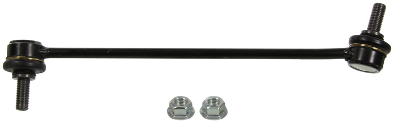 Moog front sway bar link for BMW 750i xDrive 2010-2015, automotive suspension component with metal ball joint and bushings.