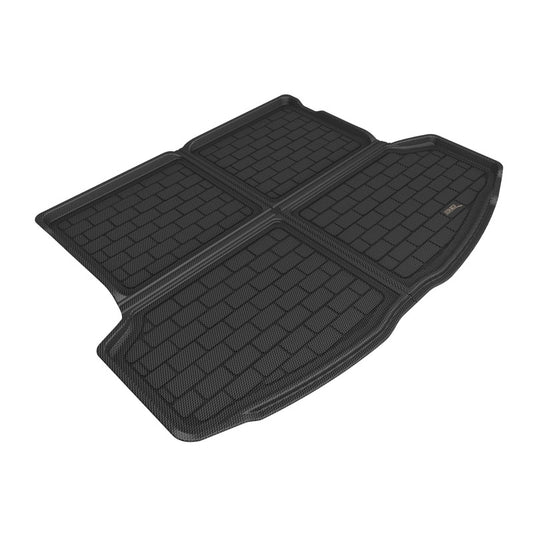 Black 3D MAXpider Lexus RX series Kagu foldable cargo liner made of durable rubber, designed to protect the vehicle's cargo area.