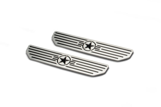 DV8 Offroad 2018-2019 Jeep Gladiator JL front sill plates, exterior body armor and rock rails for added protection and style.