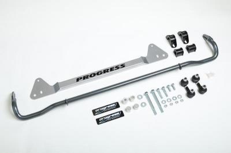 Progress Tech 92-95 Honda Civic 22mm adjustable rear sway bar with bar brace and adjustable end links, for improved handling.