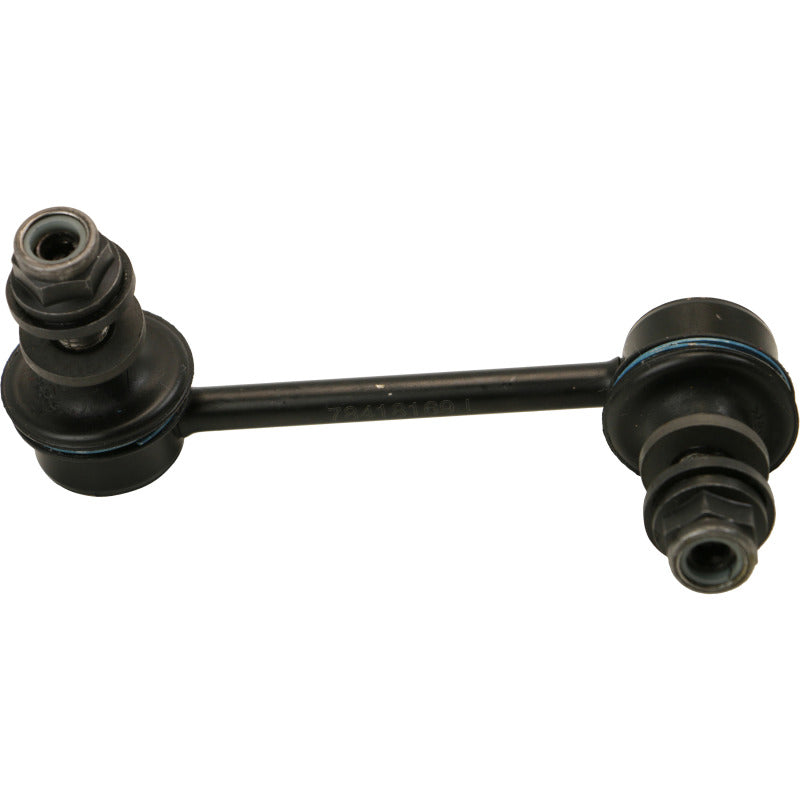 Moog rear left sway bar endlink for Chrysler 200 models 2015-2017, showing the metal link with bushings and mounting hardware.