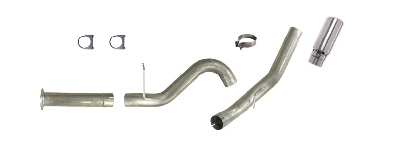 Diamond Eye Performance DPF Back exhaust for Chevy 2500/3500 6.0L 2007.5-2010, stainless steel with oval tip, packaged box.