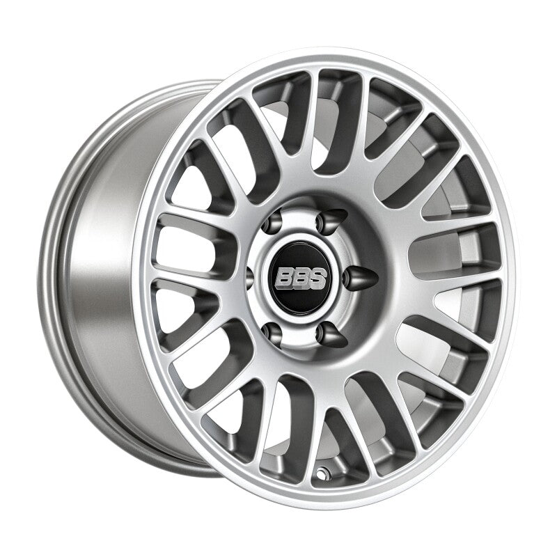 BBS TS-M 17x9 inch satin silver cast wheel with 6x135 bolt pattern, 87.1 CB, and ET0 offset for vehicles.