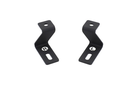 Diode Dynamics Stage Series reverse light mounting kit for 2019-present Ram trucks, featuring sturdy metal brackets and hardware.