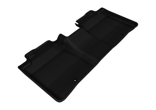 Black 3D MAXpider rubber second-row floormats for Lexus ES 2013-2018, durable car interior protection.