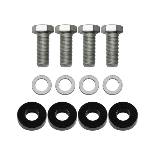 Wilwood brake caliper mount bolt kit with four 3/8-24x1.0 hardware bolts for vehicle brake caliper installation.