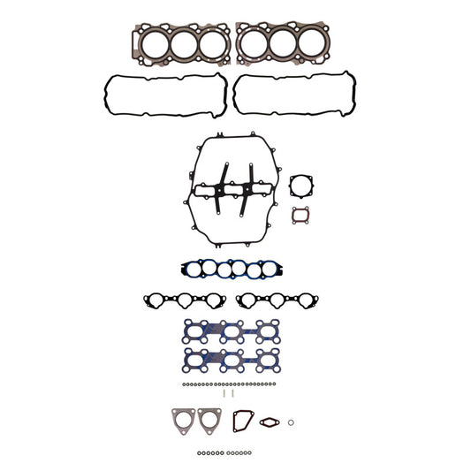 Fel-Pro Infiniti G35 HS 26370 PT-1 PermaTorque engine cylinder head gasket set showing gaskets and sealing surfaces.