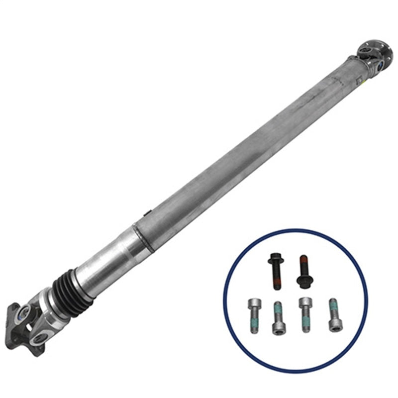 Ford Racing 07-12 Mustang GT500 one-piece aluminum driveshaft assembly, automotive driveshaft part for high-performance vehicles