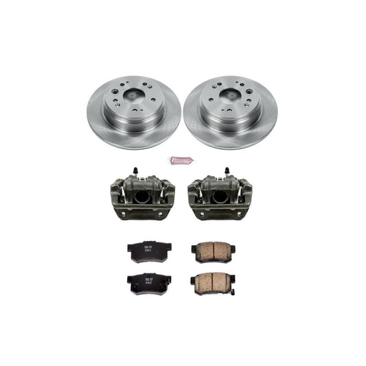 PowerStop rear Honda CR-V brake kit with calipers, OE-style Autospecialty brake components for 2002-2004 models.